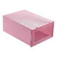 thumbnail image 1 of Foldable Clear Plastic Shoe Storage Box | Stackable Modern Shoe Organizer | 31x21x12cm | 180g per Box | Set of 2 Transparent Shoe Boxes, 1 of 2