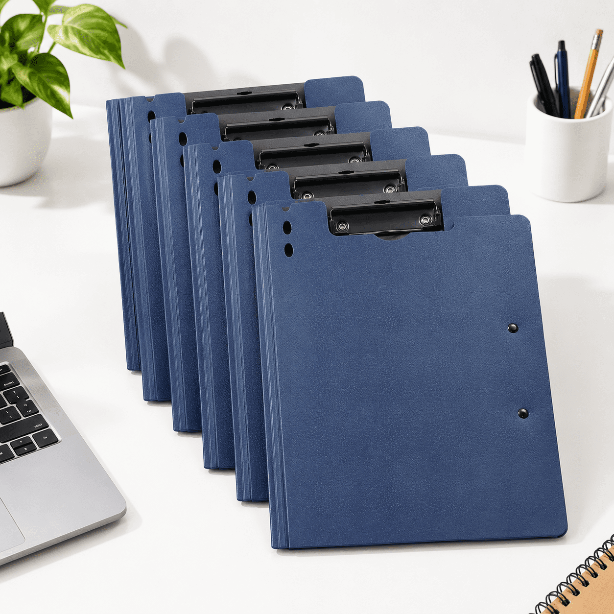 Foldable Clipboards Dark Blue A4 Polypropylene Writing File Folder ...