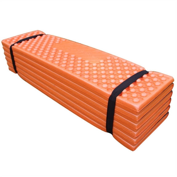 Foldable Closed-Cell Camping Mattress - Blue Air-Flow Surface & Multi-Color. All-Season for Backpacking & Indoor/Outdoor Use.