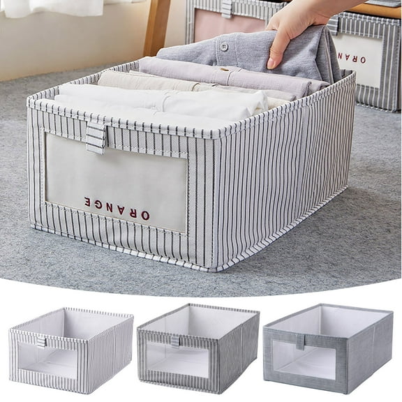 Foldable Closet Storage Box, Large Fabric Storage Basket with Handles for Clothes, Blankets & Toys, Breathable & Tear-resistant Organizer for Seasonal Wardrobe & Home Organization,Vsgery