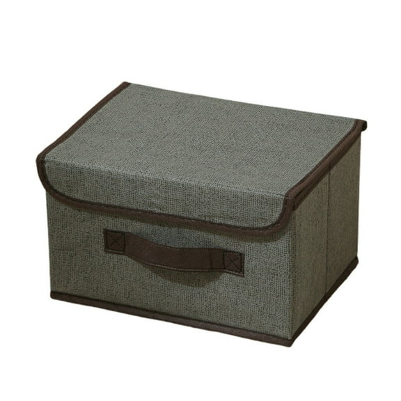 Foldable Cloth Storage Bin - Non-Woven Fabric, Lid & Large Capacity, for Wardrobe Organization