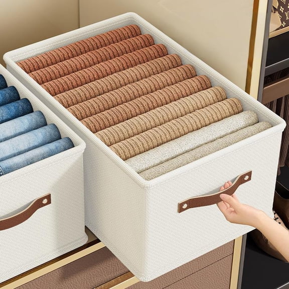 Foldable Cloth Storage Box - Versatile Space-Saving Organizer for Home Décor, Easy to Clean and Maintain, Perfect for Living Room, Bedroom, or Office Use