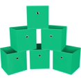 Foldable Cloth Storage Cubes Bins 11 Inch Fabric Storage Boxes with ...