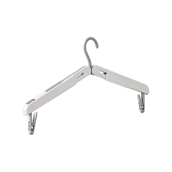 Transportable Clothes Rack Foldable Clothes Hanger with Clips, Portable Travel Design, Space ...