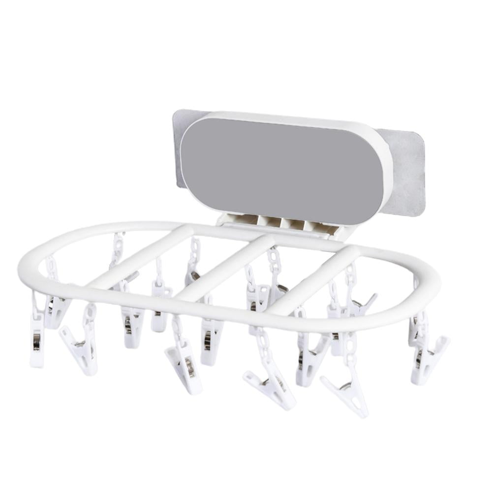 Foldable Clothes Hanger Washing Airer Multi Clip Hanger Household