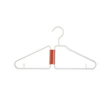 Foldable Clothes Hangers - Space Saving Collapsible Plastic Hanger for Travel - No Slip Thin Strap Holder - Closet Organization Essentials