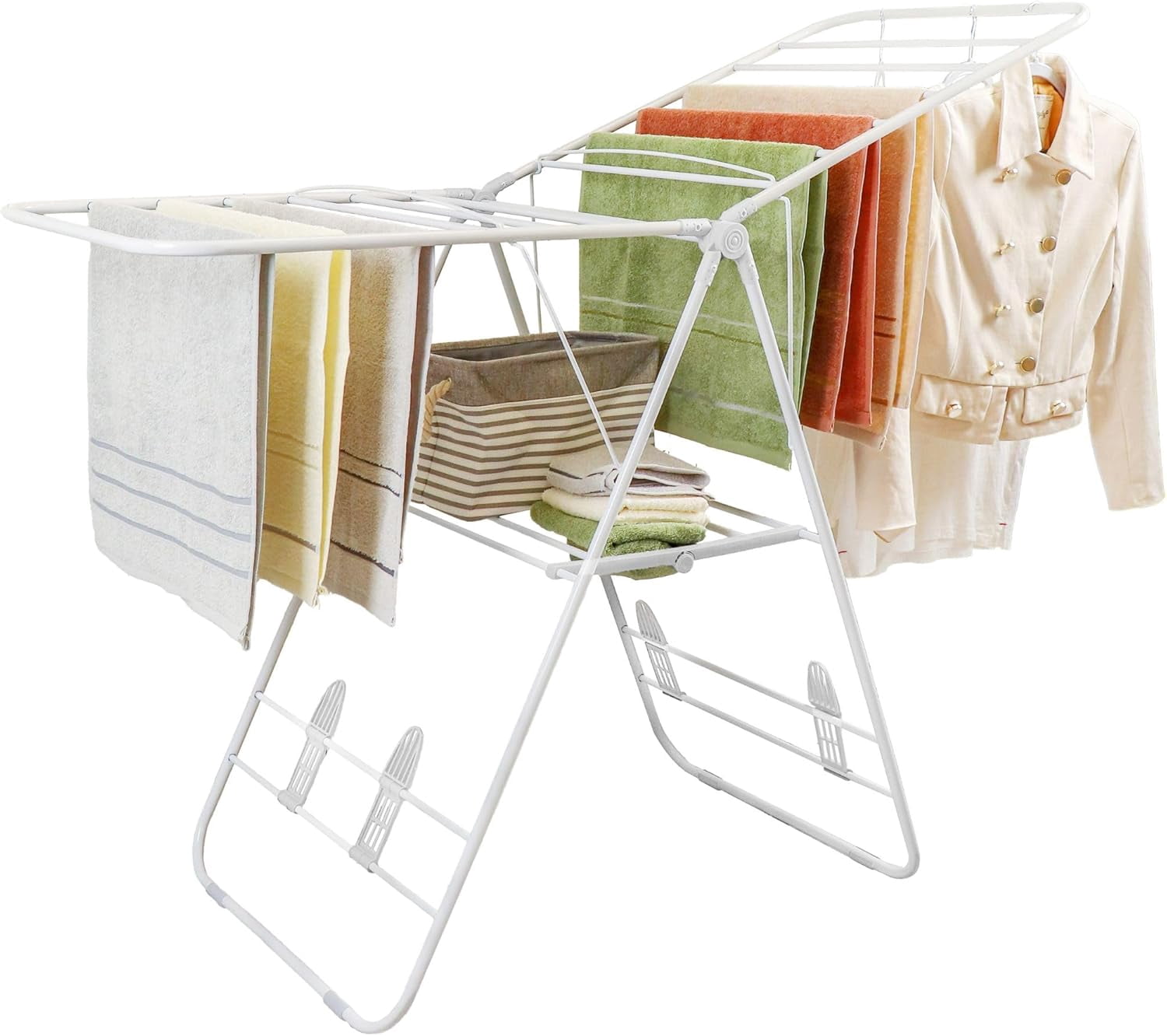 Foldable Clothes Laundry Drying Rack, 18m – Space-Saving, Height ...