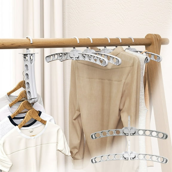 Foldable Clothes Rack Portable Drying Rack with 40cm Width, 10cm Depth & Porous Design for Quick Drying, Non-slip Hooks for Travel, Hotel Use & Space-saving Storage in Suitcases or Closets