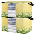 thumbnail image 1 of Foldable Clothes Storage Bags Clothes Organizer Bin with Clear Windows for Clothes Bedding Daisies and Sun Rays, 1 of 1