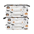 thumbnail image 1 of Foldable Clothes Storage Bags Clothes Organizer Bin with Clear Windows for Clothes Bedding Owls and Pumpkins, 1 of 6