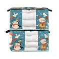 thumbnail image 1 of Foldable Clothes Storage Bags Clothes Organizer Bin with Clear Windows for Clothes Bedding Santa Claus and Elf, 1 of 6