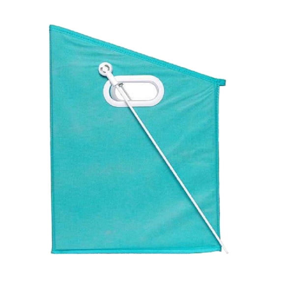 Foldable Clothes Storage Box - Transparent Window, Drop-Down Shelf Design, Clip-on for Wooden/Metal Shelves, Space-Saving (1-Pack)