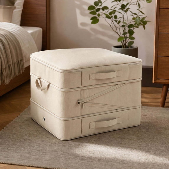 Foldable Clothing Organizer with Handles, Home Bedroom Storage Solution