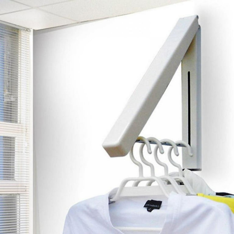 Foldable Clothesline, Wall-Mounted Retractable Hanger, Laundry