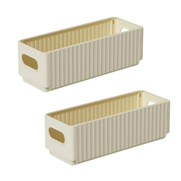 Foldable Storage Container,Plastic Clothing Storage Container, Topboutique Storage Bins, Stackable Storage Organizers with Handle for Pantry, Cabinet, Shelves, Closet