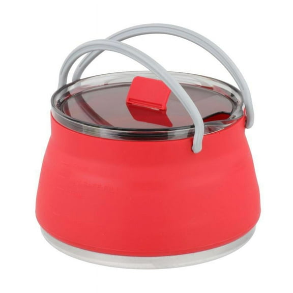 Foldable Collapsible Cooking Pot Boiler Travel & Portable Camping Water Kettle Outdoor Hiking Backpacking Picnic Cooker Kettle