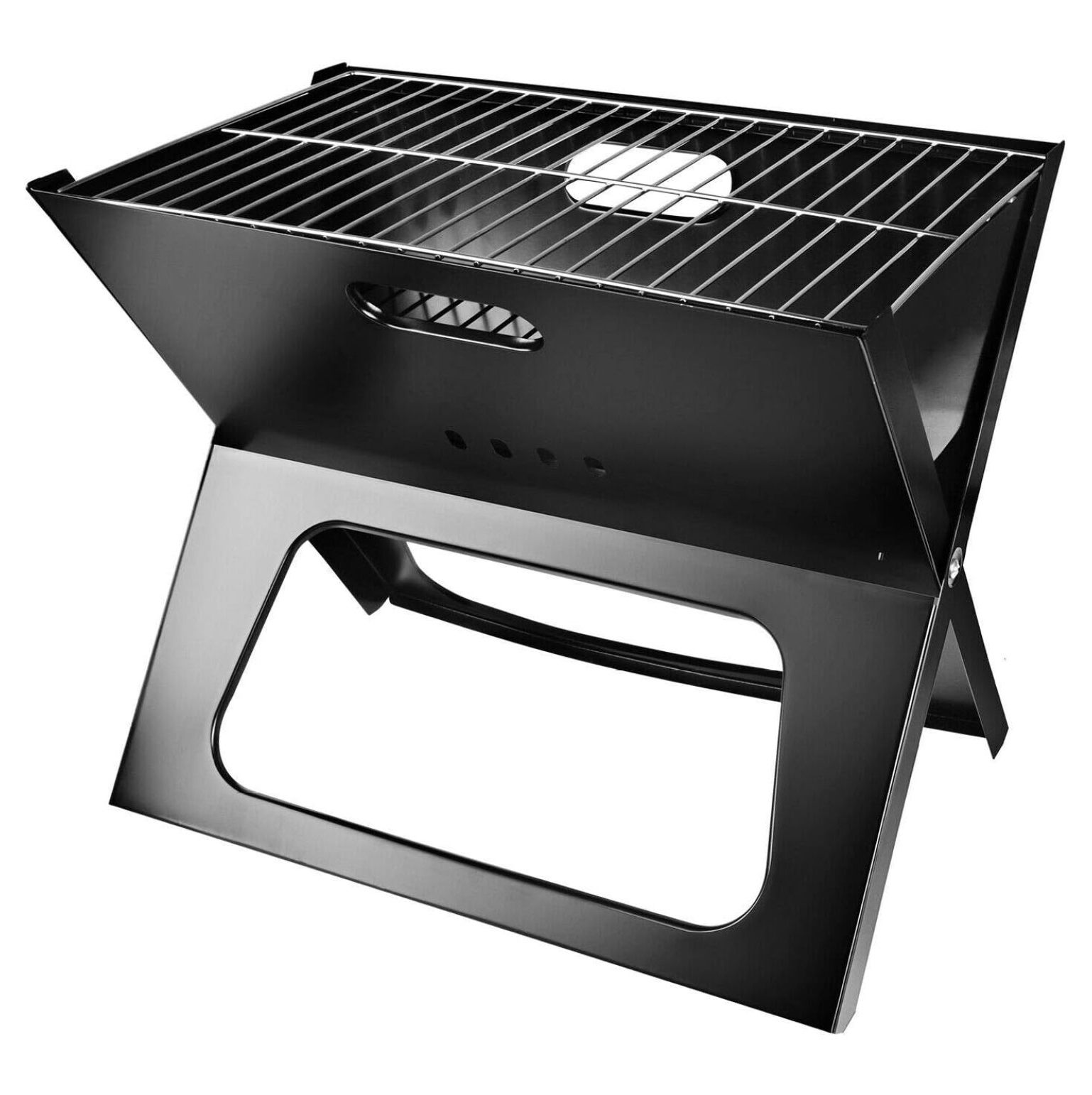 Foldable Portable BBQ Grill - Compact Charcoal Stove For Camping, Picnics, Tailgating, 13.8x10.6x7.9 Inches - View #5