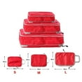 thumbnail image 1 of Foldable Compressible Packing Cubes, Waterproof Travel Storage Bag, Nylon Suitcase, Portable with Handbag, Luggage Organizer, 1 of 9