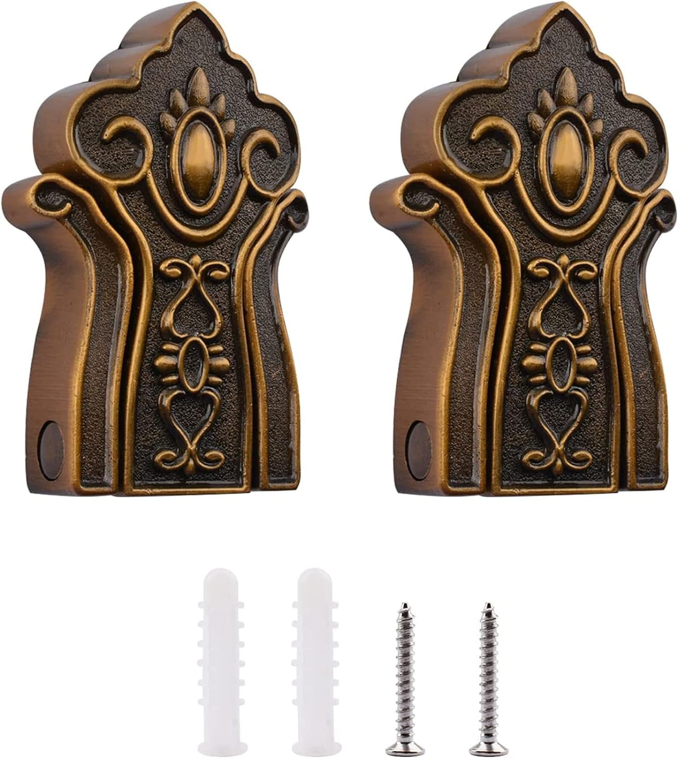 Foldable Concealed Hook 2PCS Antique Folding Hideaway Coat Hooks Space Aluminum Wall Hooks for Home Bronze Walmart Business Supplies
