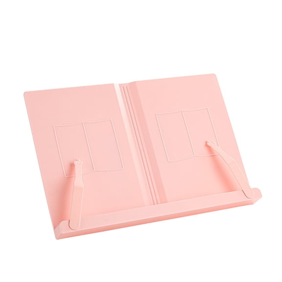 Foldable Cookbook Rack Adjustable Textbook Stand With Page Clips Reading Rest