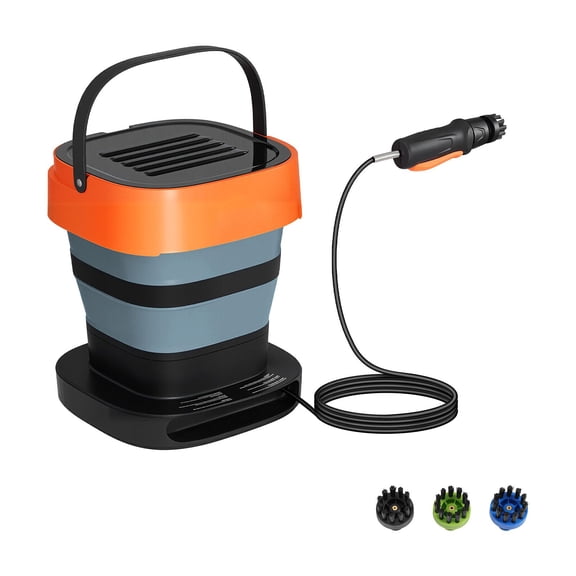 Foldable Cordless Pressure Washer 109 PSI, 0.79 GPM, 3 Nozzles, 2.64 Gal Tank, 30 Min Runtime, for Car Bike Patio Cleaning