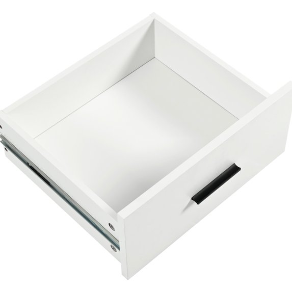 Foldable Countertop Kitchen Island With Abundant Storage Options, Towel Rack, Drawer, Slide-out Shelf, And Wheels, White Shelf Space, Wheels