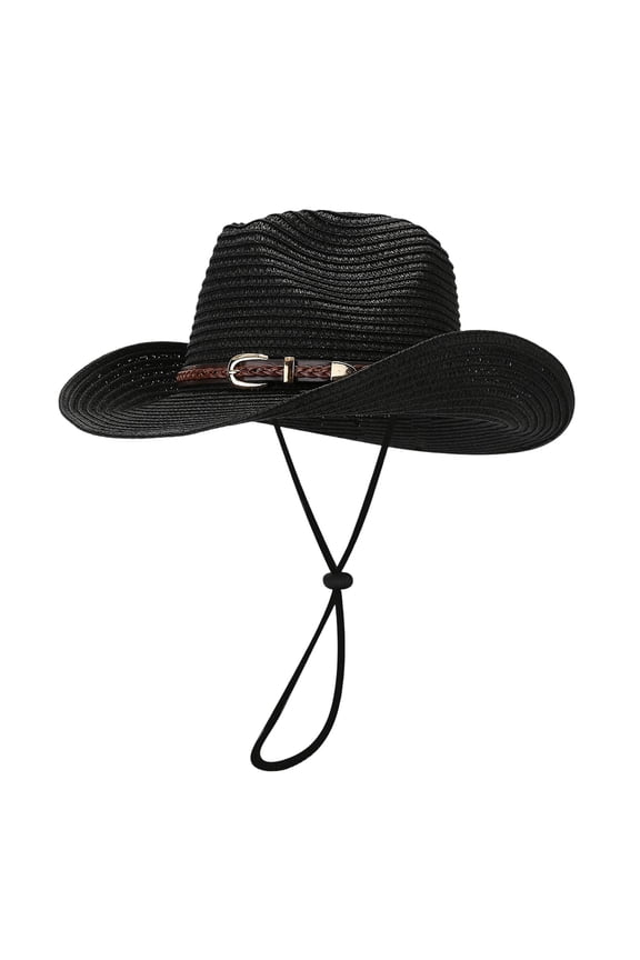 Foldable Cowboy Bowler Sun Hat - Lightweight UV Protection for Beach & Hiking