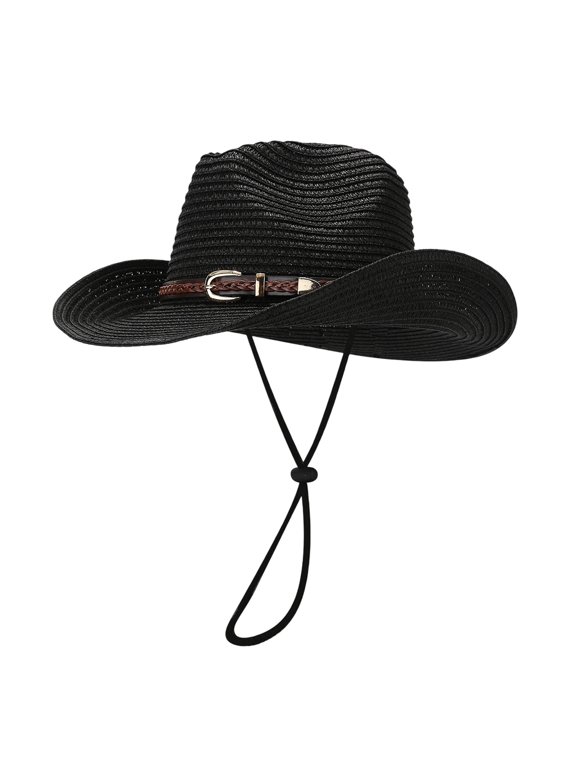 Foldable Cowboy Bowler Sun Hat - Lightweight UV Protection for Beach & Hiking