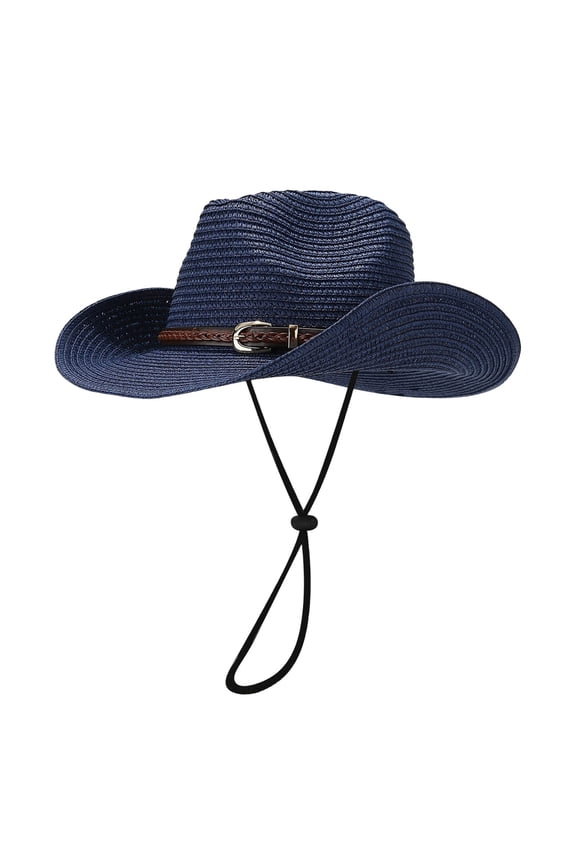 Foldable Cowboy Bowler Sun Hat - Lightweight UV Protection for Beach & Hiking