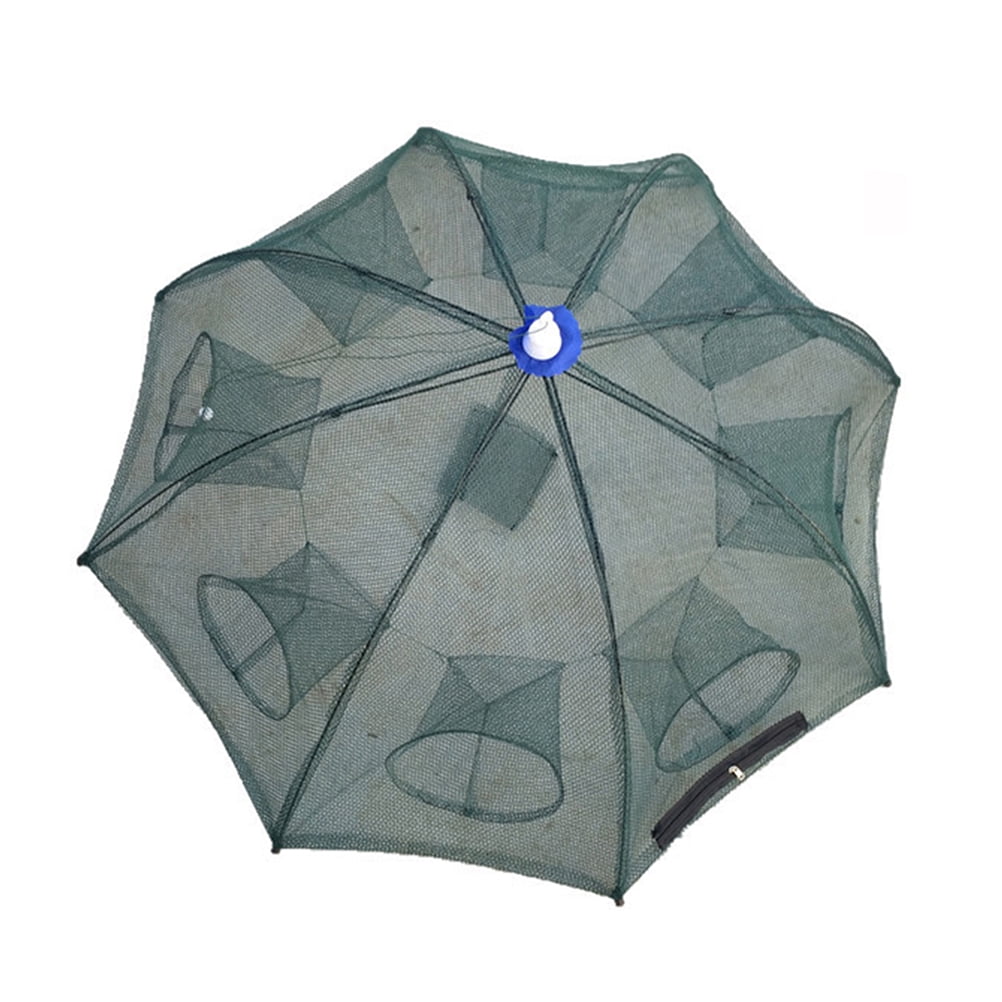 Foldable Crab Net Trap Cast Dip Cage Fishing Net for Fish Minnow