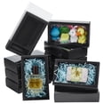 thumbnail image 1 of Foldable Creative Kraft Paper Drawer Boxes with Clear PVC Cover Sheet Rectangle Black 17.2x10.1x4.2cm, 1 of 5