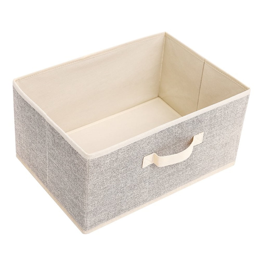 Foldable Cube Storage Baskets with Handles Storage Boxes for Wardrobe