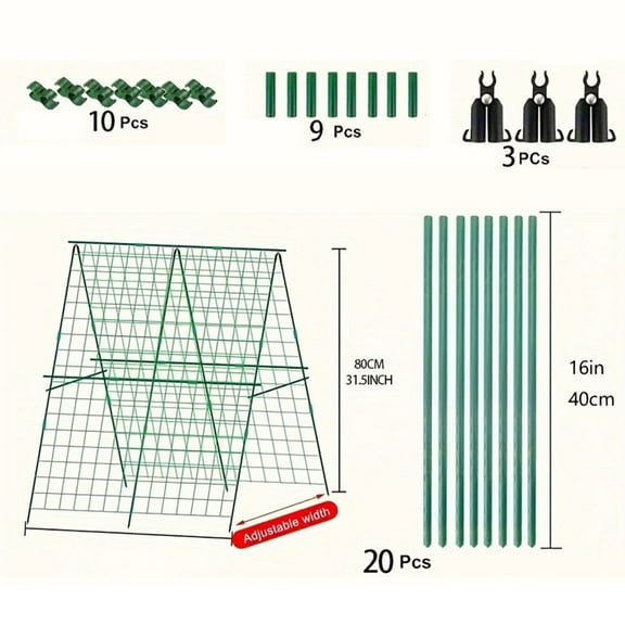 Foldable Cucumber Trellis for A-Frame Garden Trellis Climbing Rack