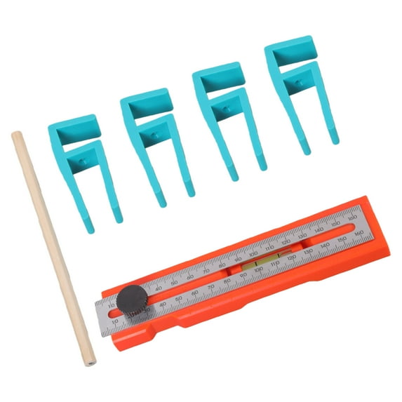 Foldable Depth Measuring Ruler Woodworking Multi Angled Marking Ruler Adjustable Positioning Scribing Protractor Tool