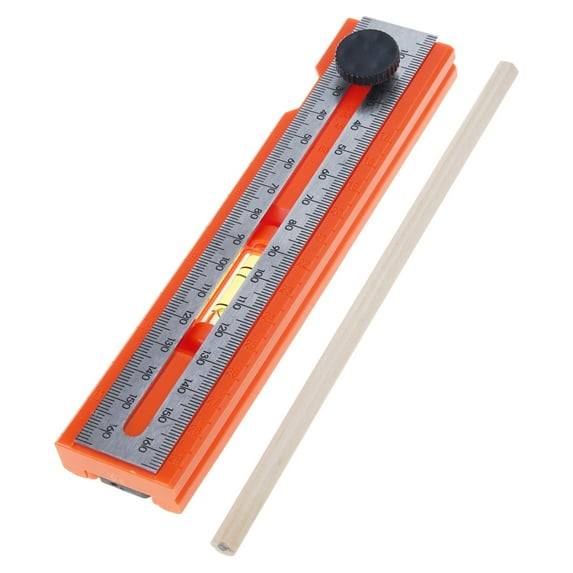 Foldable Depth Measuring Ruler Woodworking Multi Angled Marking Ruler Adjustable Positioning Scribing Protractor Tool