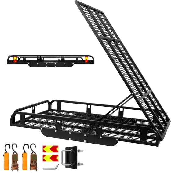Foldable Design Folding Cargo Carrier, Trailer Hitch Cargo Carrier with ...