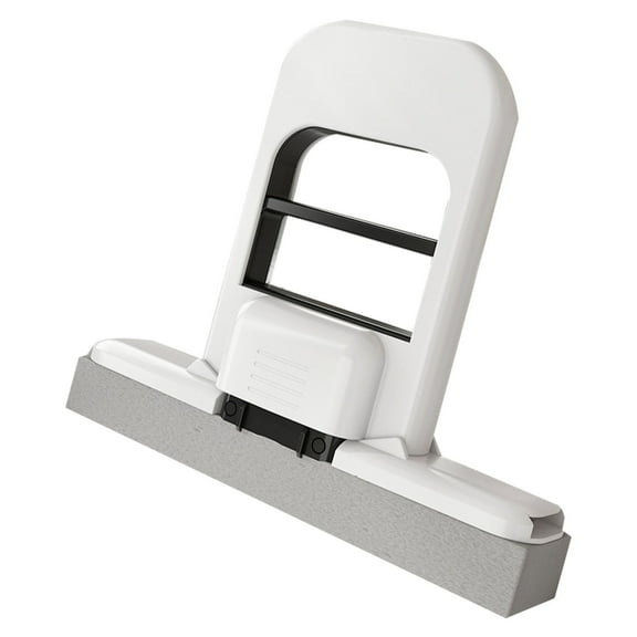 Foldable Desktop Mop Portable Short Handle Cleaning System For Bathroom Dry And Wet Use (Light Ashy)