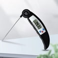 thumbnail image 1 of Foldable Digital Food Thermometer | Instant Read BBQ Probe | Fast 3-Second Reading | ±0.8℃ Accuracy | LED Backlit Display | °C/°F Switchable | Stainless Steel Tip | 1-Piece, 1 of 6