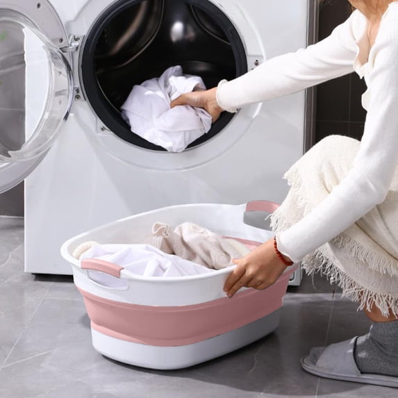 Foldable Dirty Clothes Basket, 55cm Extra Large Thickened Laundry Basin