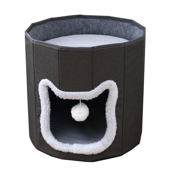 Foldable Dog Bed Hideaway Soft House Pet Sleep Bed for Indoor Use Pet Hideaway House Camping Bed Condo