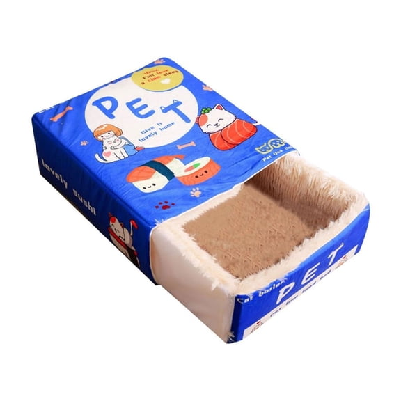 Foldable Dog Bed Hideaway Soft House Pet Sleep Bed for Indoor Use Pet Hideaway House Camping Bed Condo