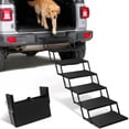 thumbnail image 1 of Heeyoo Foldable 7-Step  Lightweight Pet Stairs, Black, 1 of 10