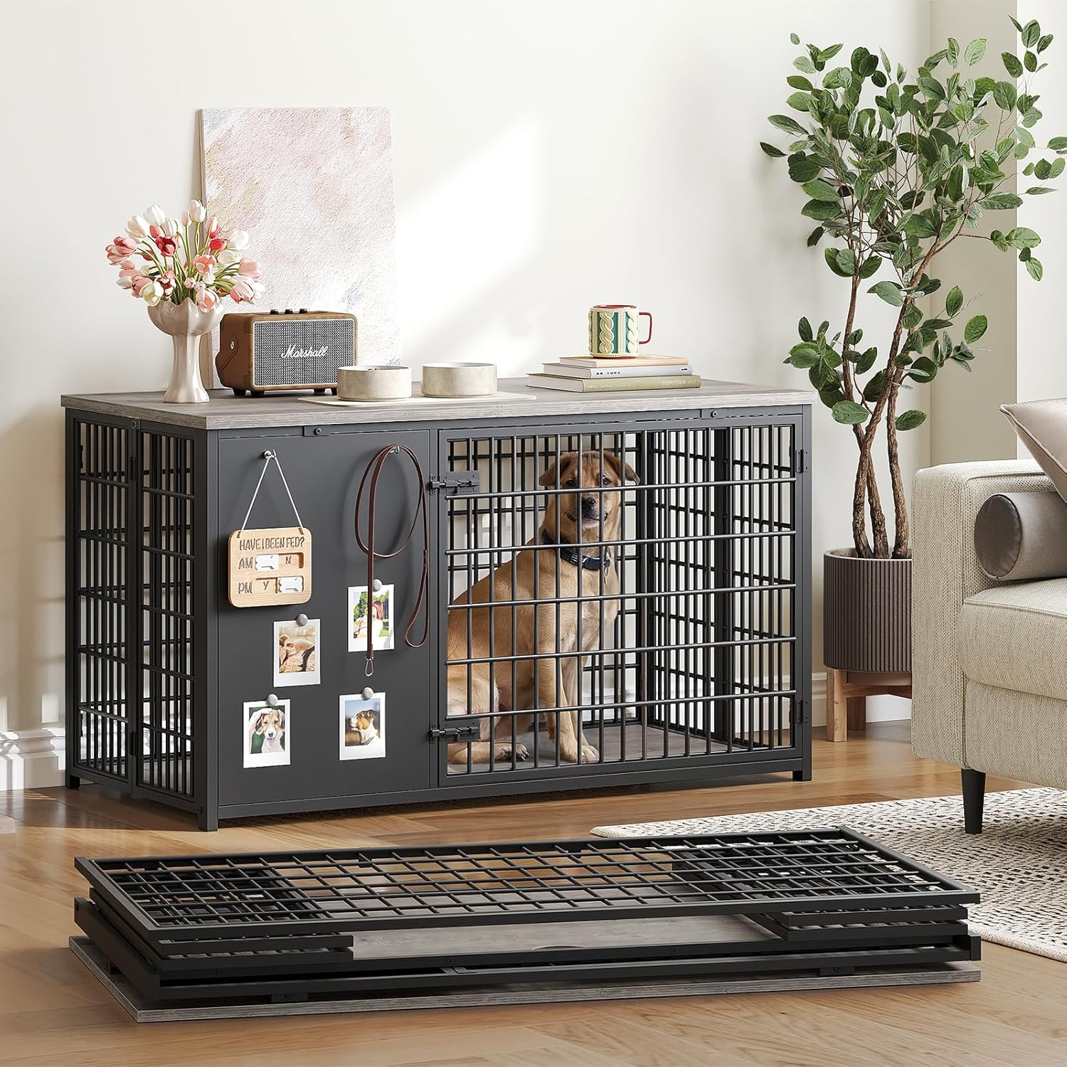 Picture of Foldable Dog Crate Furniture, 47.2