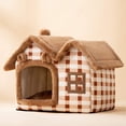 thumbnail image 1 of Foldable Dog House Pet Cat Bed Winter Dog Villa Sleep Kennel Removable Nest Warm Enclosed Cave Sofa Pets Supplies, 1 of 11