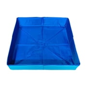 Foldable Dog Pool, Foldable Portable Pet Swimming Pool, Hard Plastic Collapsible Doggy Pools Footbath For Small Dogs Kitty Duck,Non-Slip Doggie Bathtub Quick To Set Up And Drainage Hole