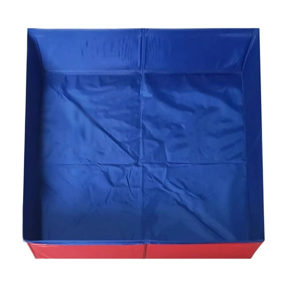 Foldable Dog Pool for Small Dogs, 50x50x8cm Pet Bath Tub | Non-Inflatable Portable Puppy Paddling Pool with Anti- Base for Indoor Outdoor Use, Backyard, Garden, Patio & Bathroom