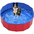 thumbnail image 1 of Foldable Dog Swimming Pool, Large Dog Pool Summer Pet Bathing Tub for Backyard Collapsible Bath Pool,Red, 1 of 6