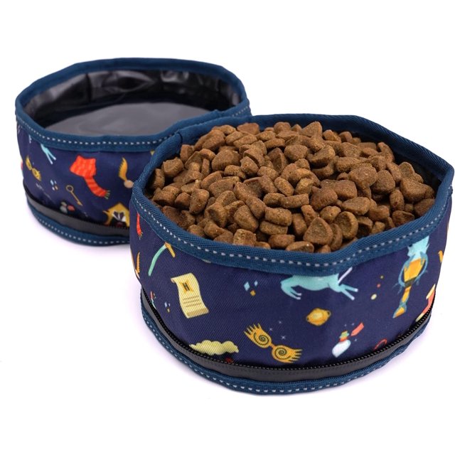 Foldable Dog Travel Bowls, Portable Nylon Bowls for Food and Water