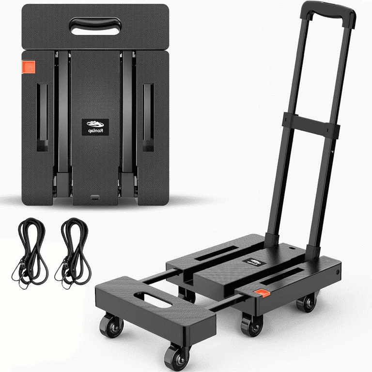 Foldable Dolly, Heavy Duty Dolly Cart, Folding Hand Truck with