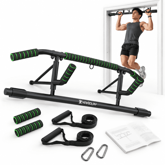 Foldable Doorway Pull-Up Bar, Fits 27.56-36.22 Inch Door Frames, 440 Lb Capacity